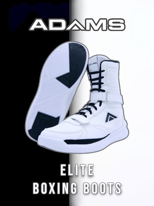 Adams Elite Boxing Boots – White Edition [PRE ORDER SEPTEMBER 12TH]-0