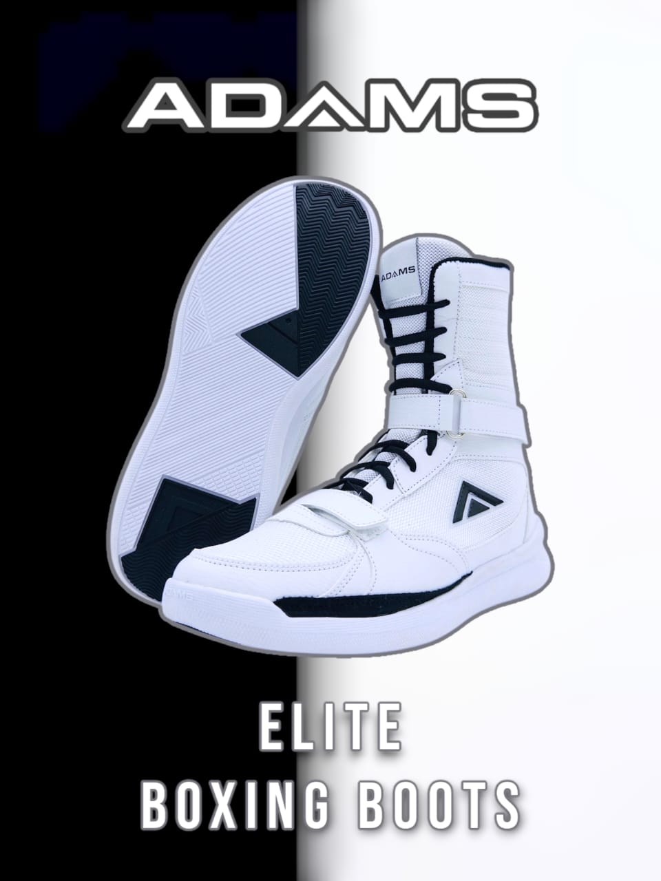 Adams Elite Boxing Boots – White Edition [PRE ORDER SEPTEMBER 12TH]-0